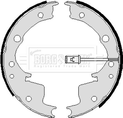 BORG & BECK stabdžių trinkelių komplektas BBS6001